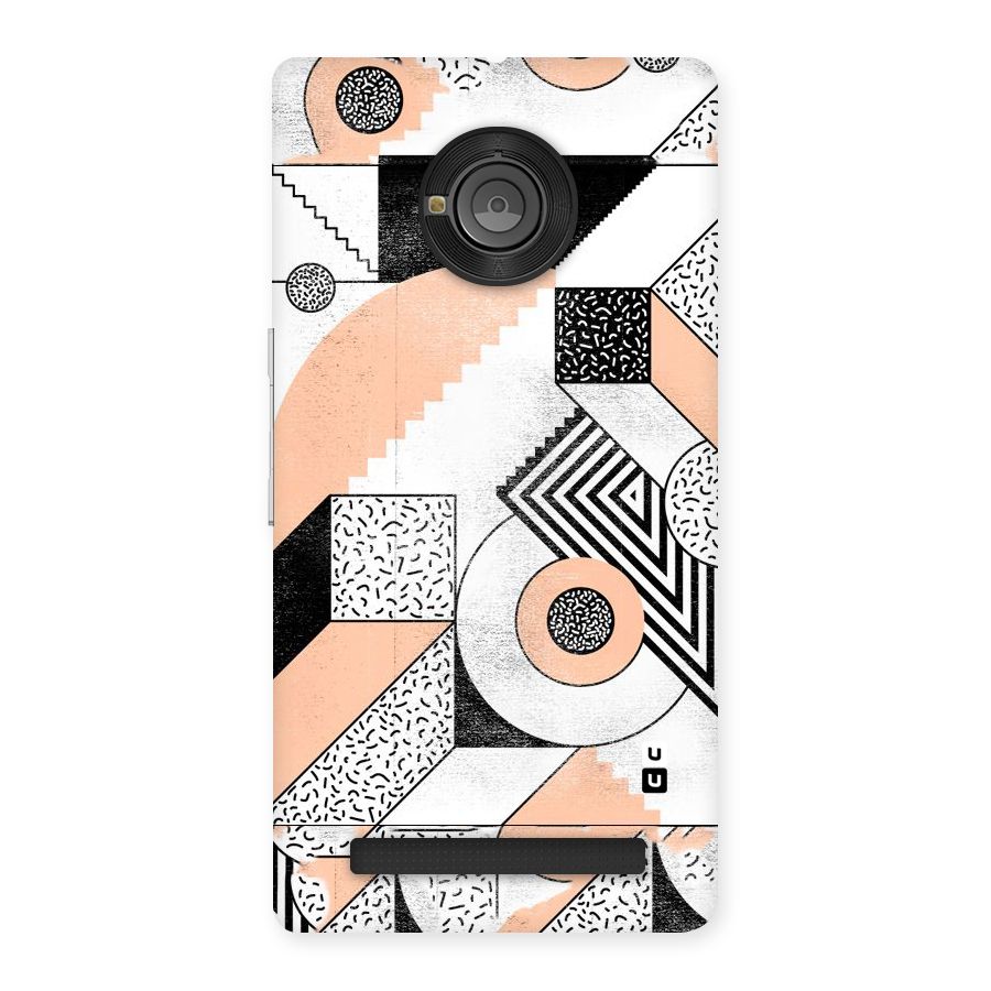 Orange Zig Zag Back Case for Yu Yunique