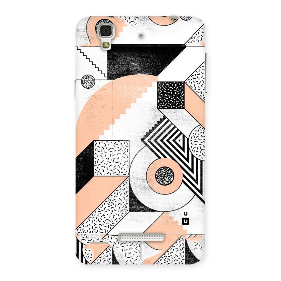 Orange Zig Zag Back Case for Yu Yureka
