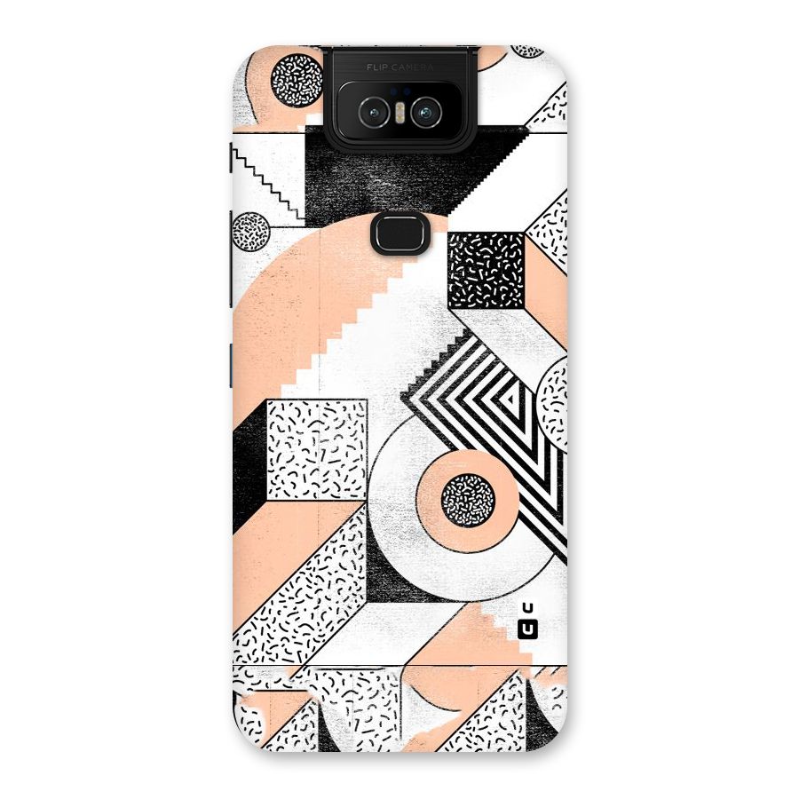 Orange Zig Zag Back Case for Zenfone 6z