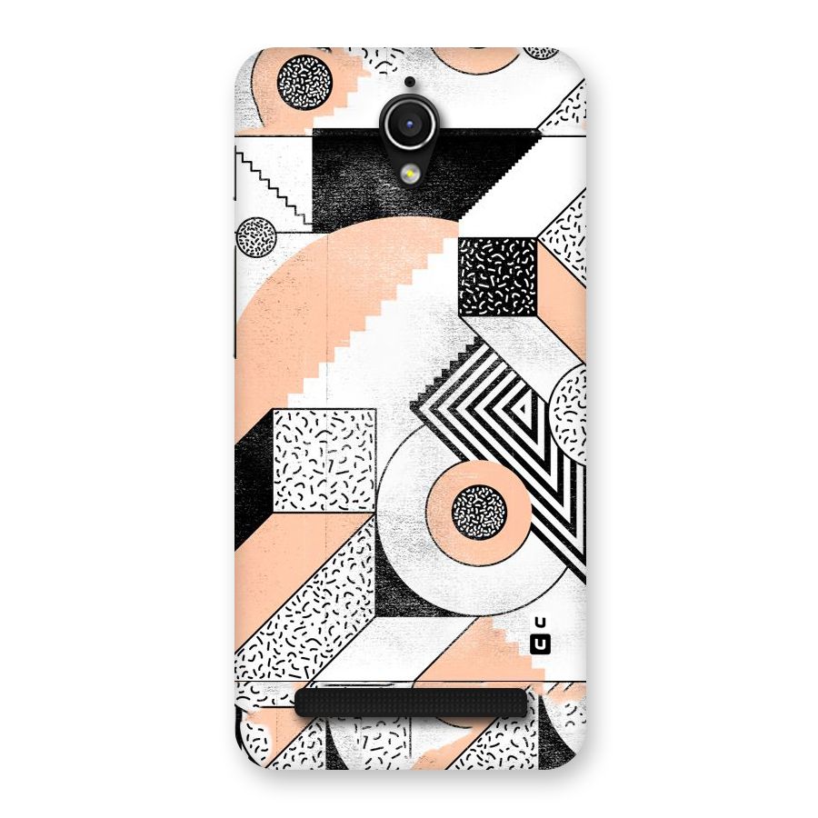 Orange Zig Zag Back Case for Zenfone Go