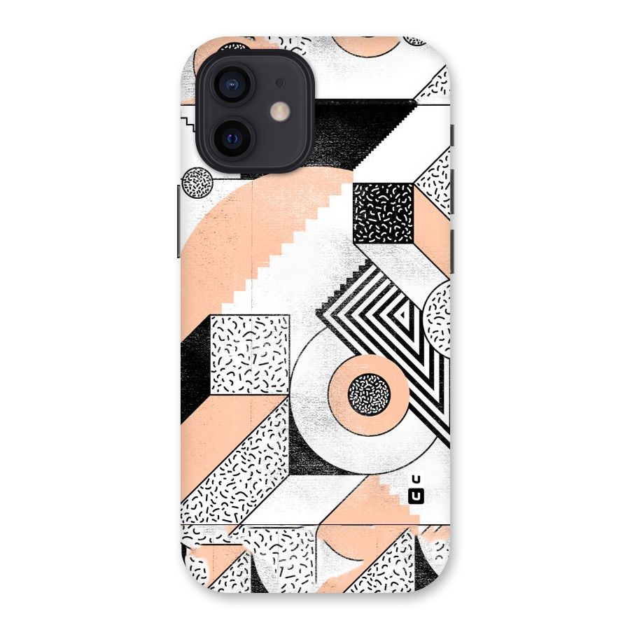 Orange Zig Zag Back Case for iPhone 12