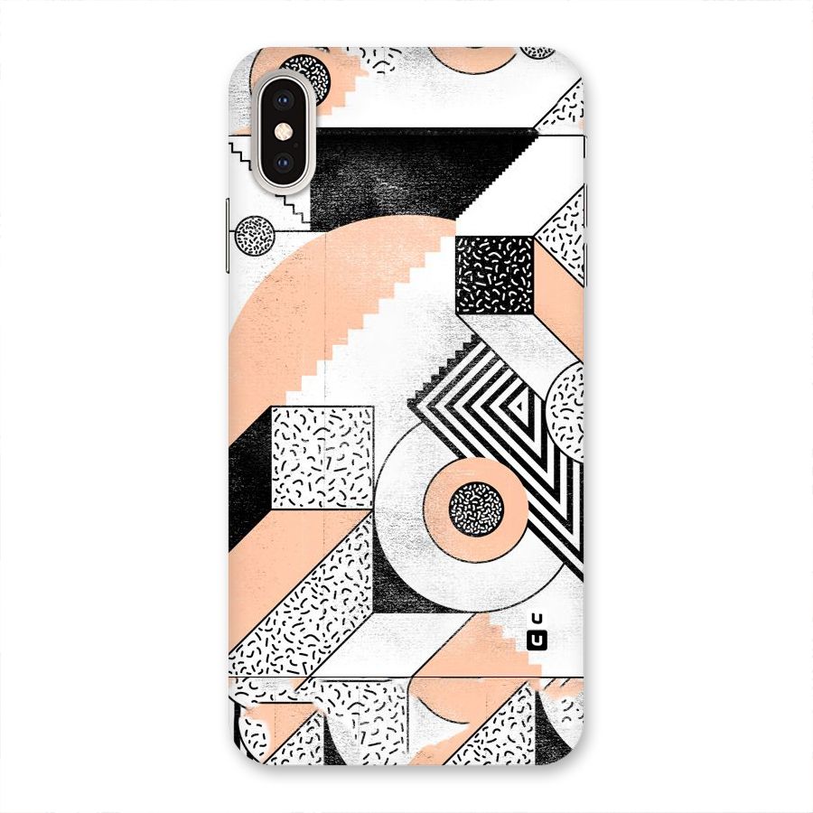 Orange Zig Zag Back Case for iPhone XS Max