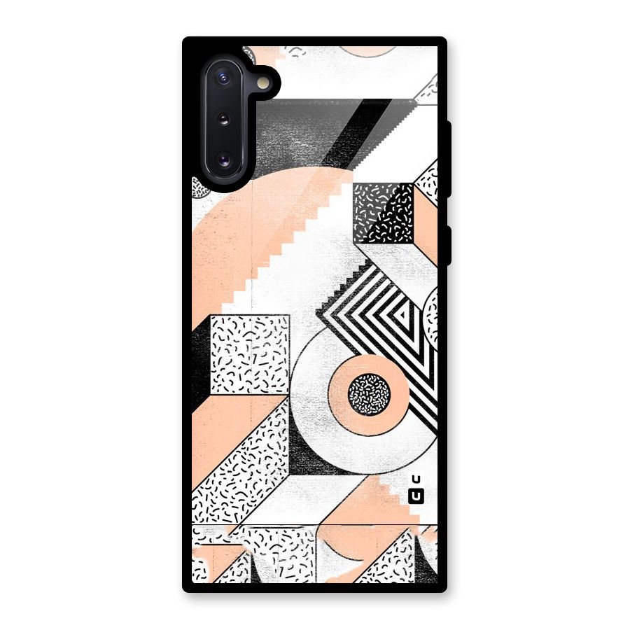 Orange Zig Zag Glass Back Case for Galaxy Note 10