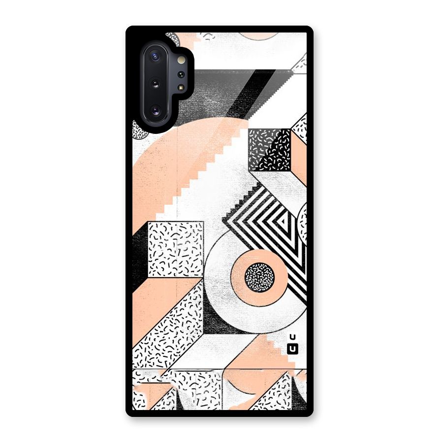 Orange Zig Zag Glass Back Case for Galaxy Note 10 Plus