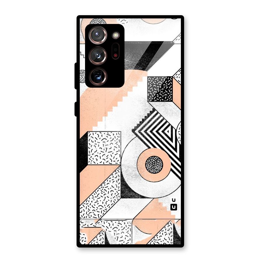 Orange Zig Zag Glass Back Case for Galaxy Note 20 Ultra