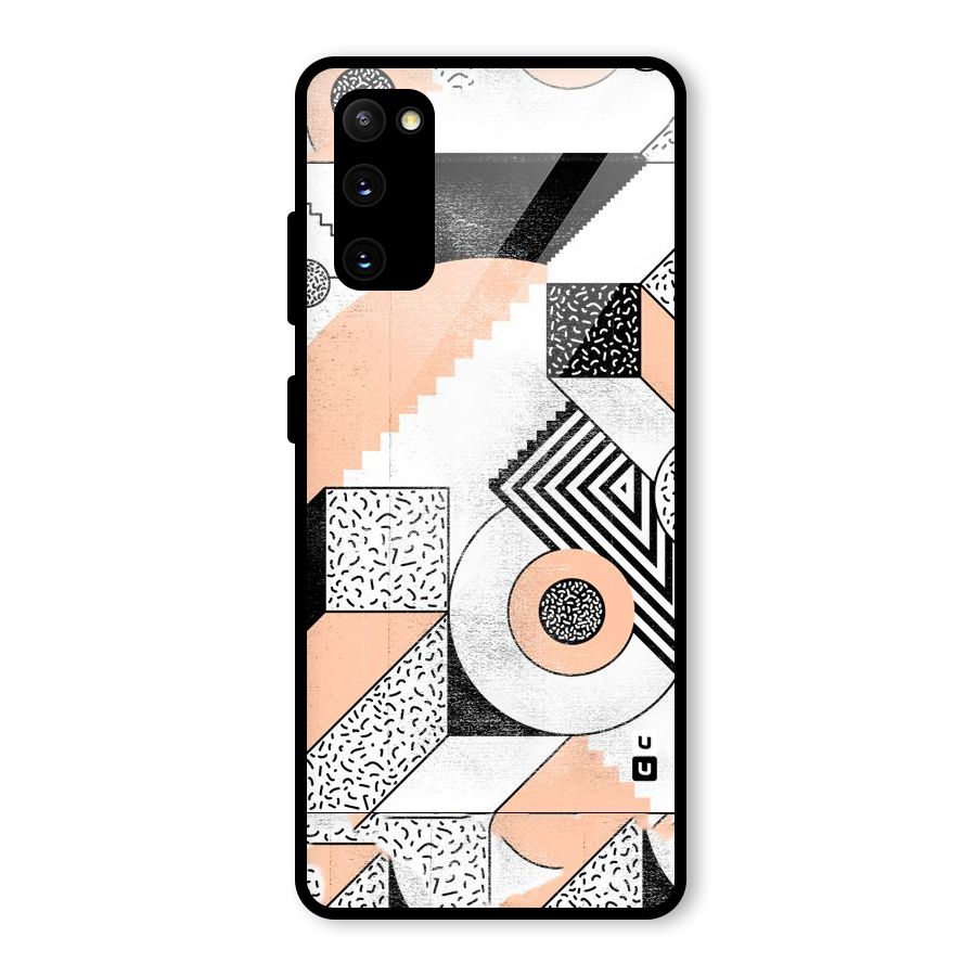 Orange Zig Zag Glass Back Case for Galaxy S20 FE 5G