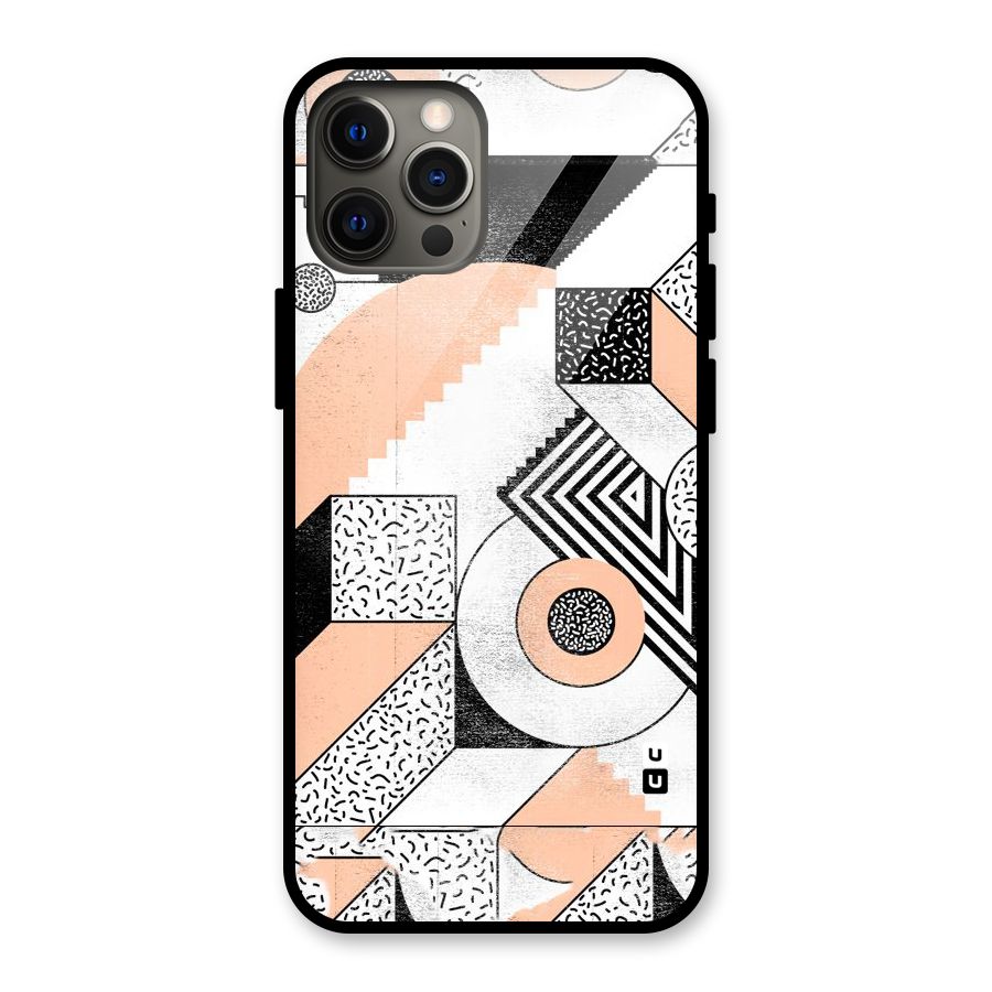 Orange Zig Zag Glass Back Case for iPhone 12 Pro Max