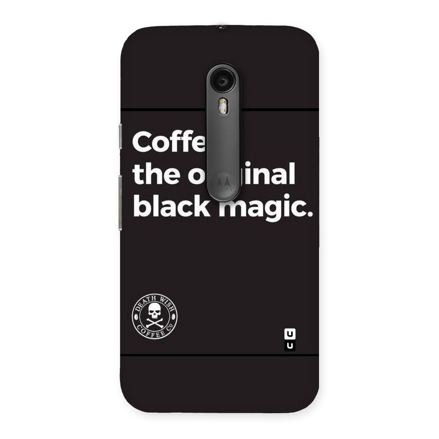 Original Black Magic Back Case for Moto G Turbo