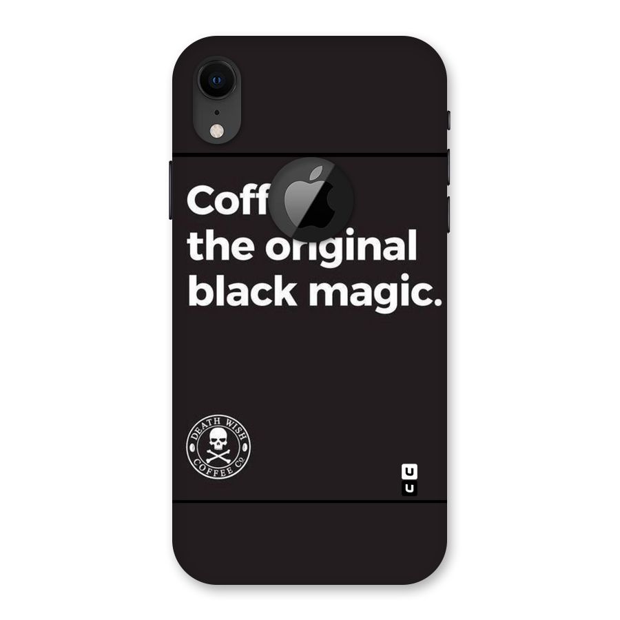 Original Black Magic Back Case for iPhone XR Logo Cut