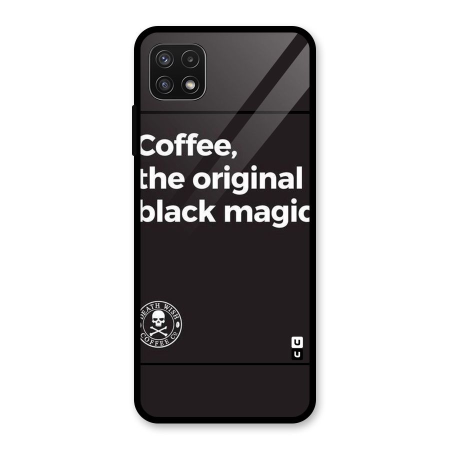 Original Black Magic Glass Back Case for Galaxy A22 5G