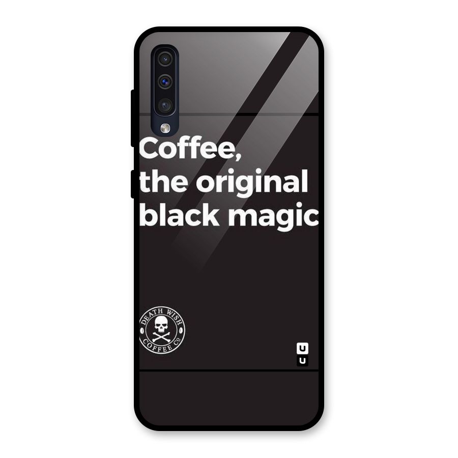 Original Black Magic Glass Back Case for Galaxy A30s