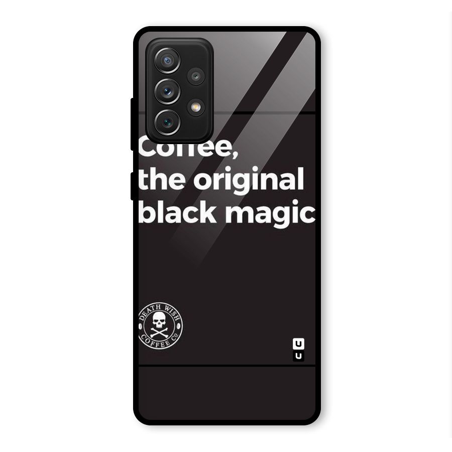 Original Black Magic Glass Back Case for Galaxy A72