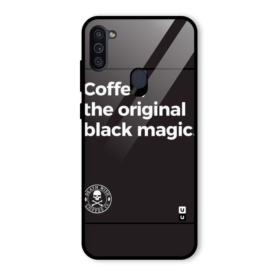 Original Black Magic Glass Back Case for Galaxy M11