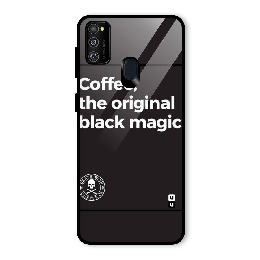Original Black Magic Glass Back Case for Galaxy M30s