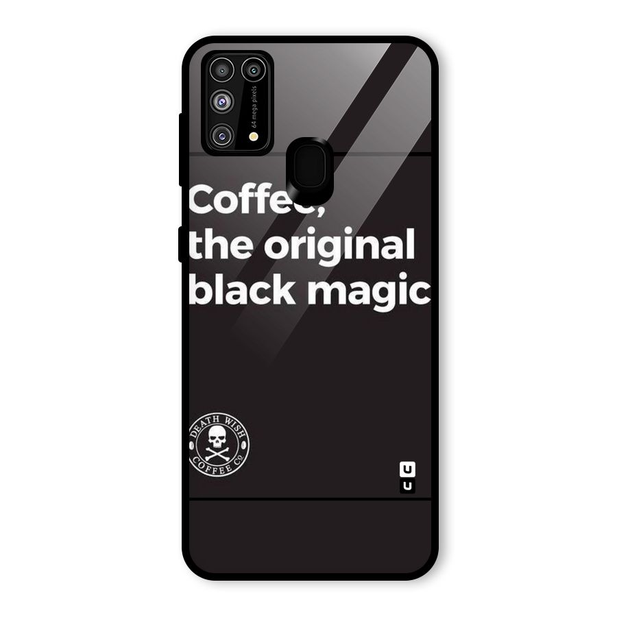 Original Black Magic Glass Back Case for Galaxy M31
