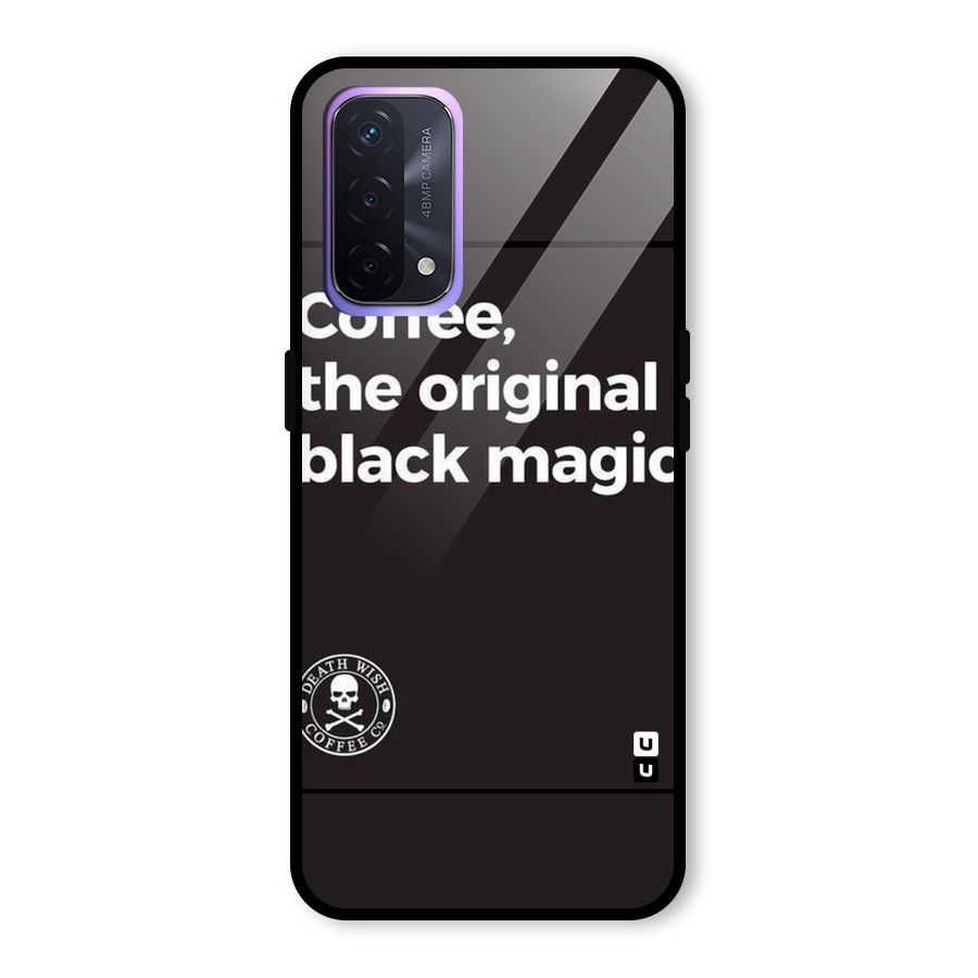 Original Black Magic Glass Back Case for Oppo A74 5G
