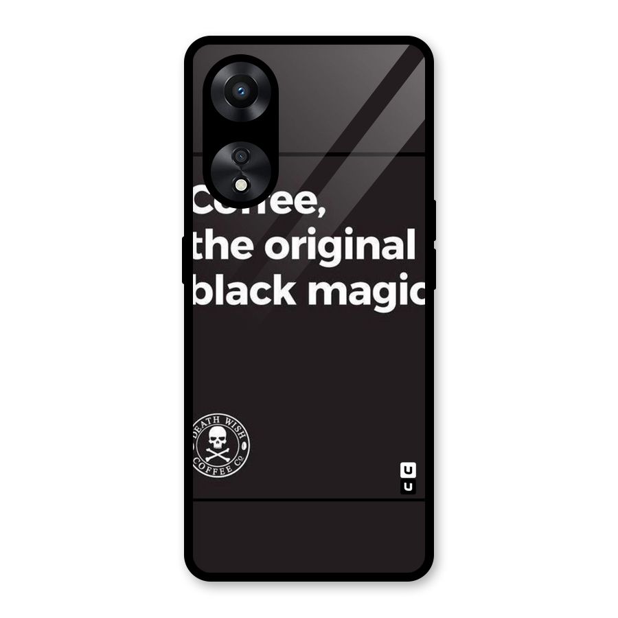 Original Black Magic Glass Back Case for Oppo A78
