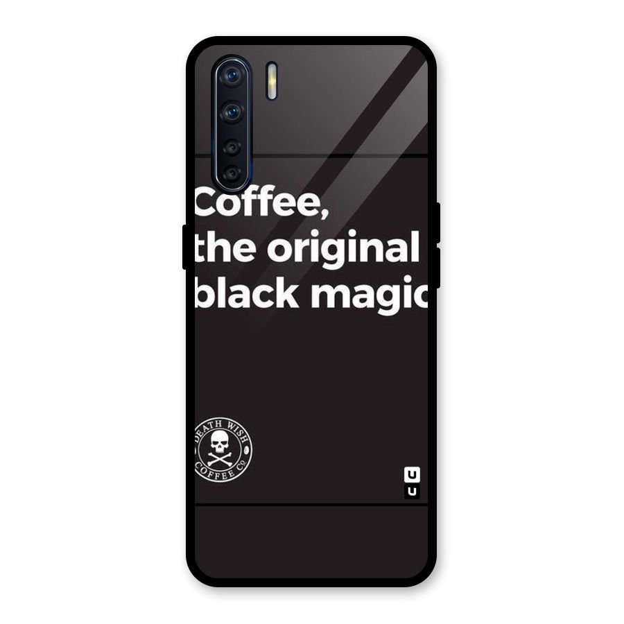 Original Black Magic Glass Back Case for Oppo F15