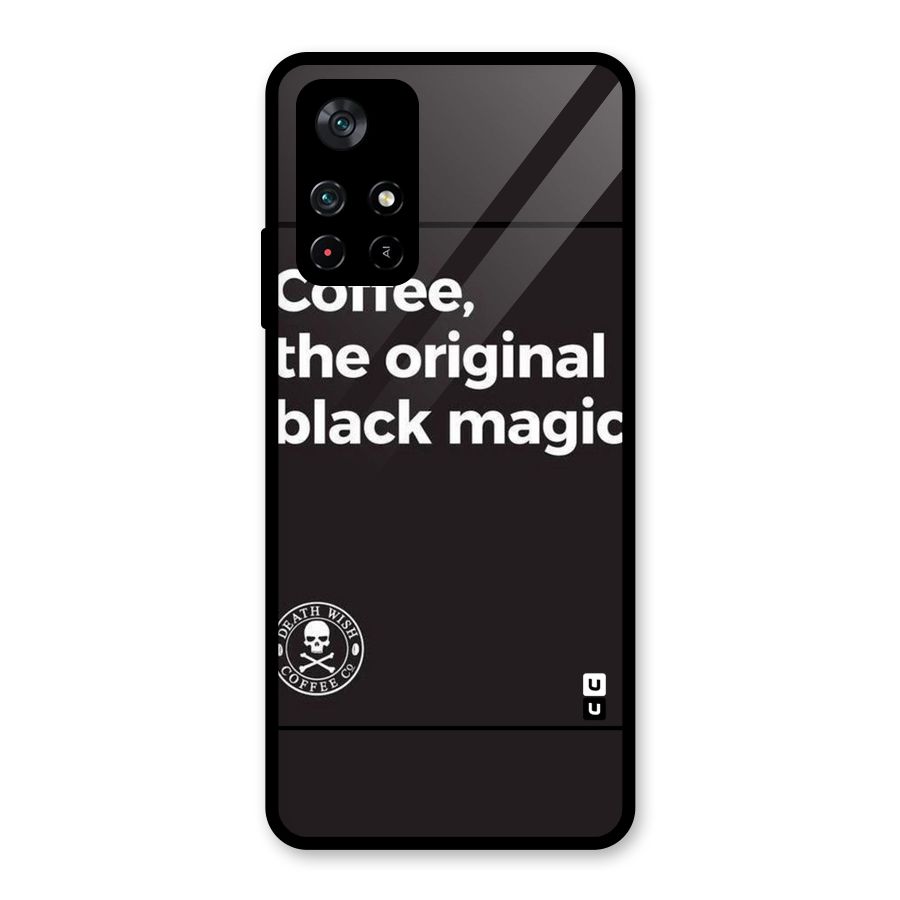 Original Black Magic Glass Back Case for Poco M4 Pro 5G