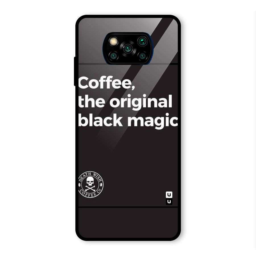 Original Black Magic Glass Back Case for Poco X3 Pro