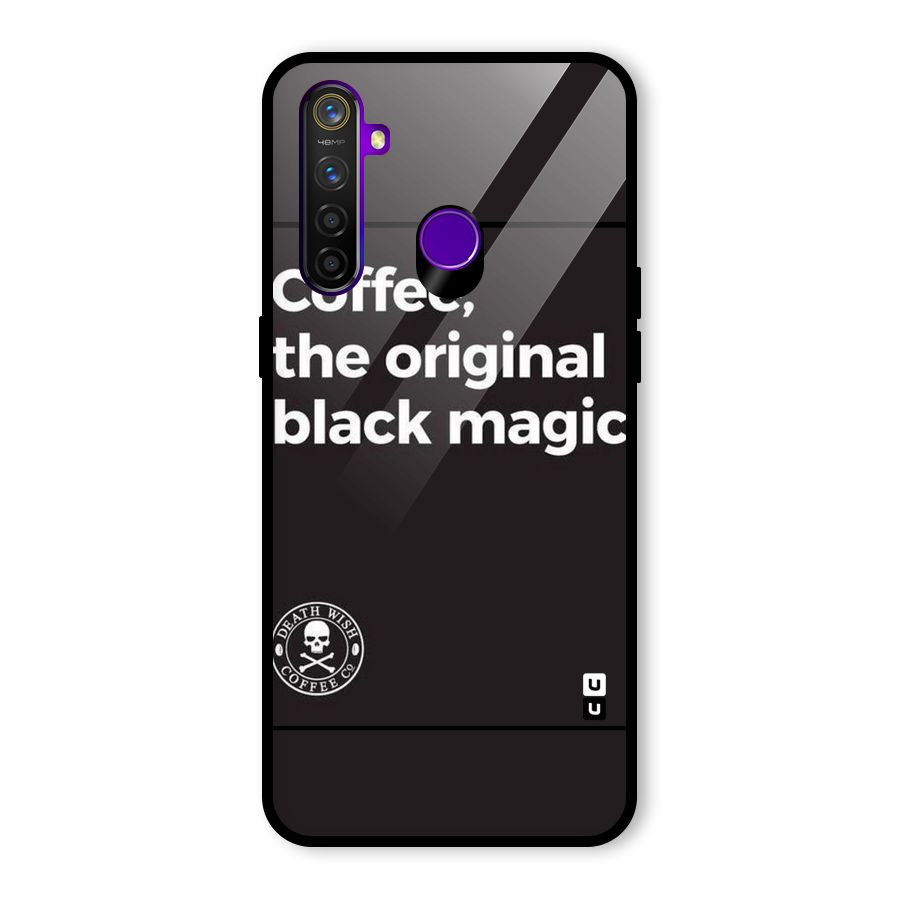 Original Black Magic Glass Back Case for Realme 5 Pro