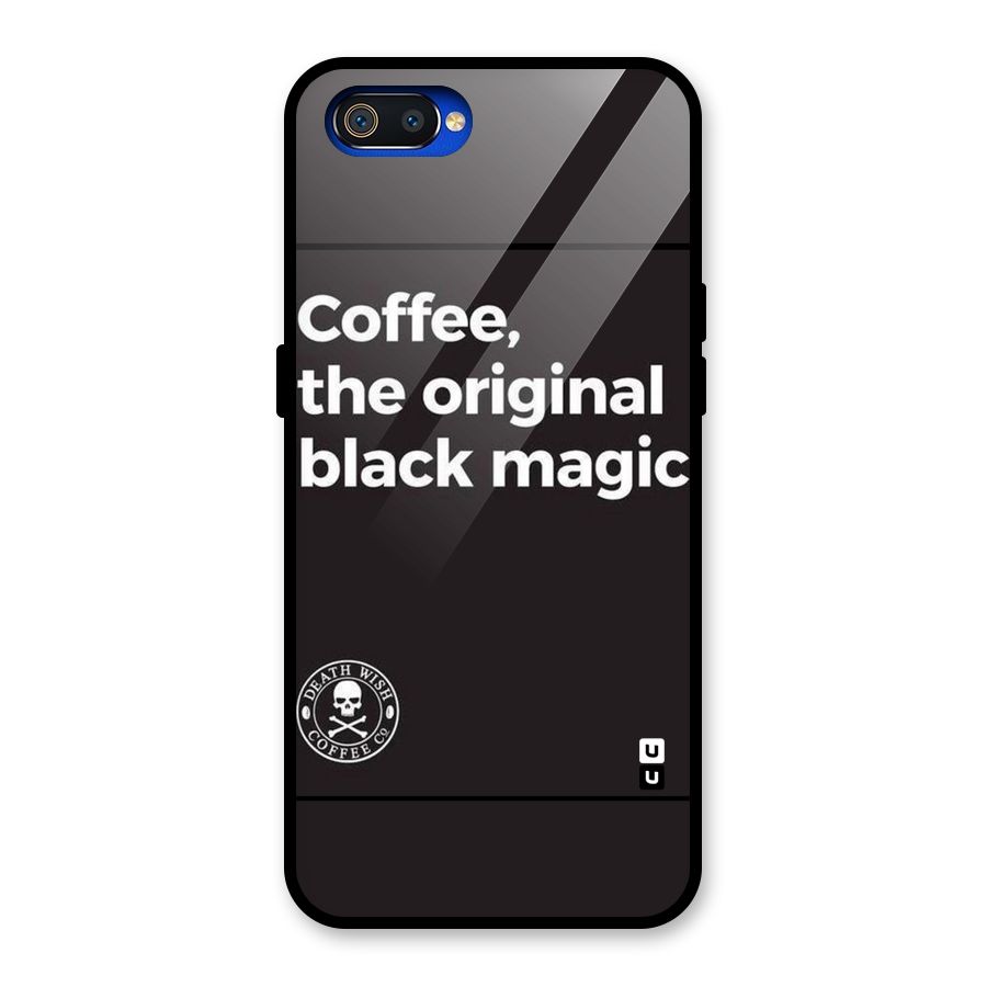 Original Black Magic Glass Back Case for Realme C2