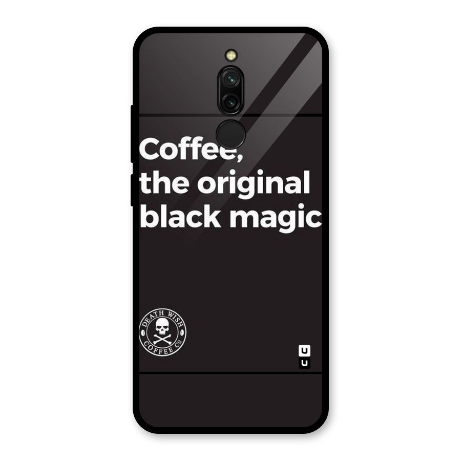 Original Black Magic Glass Back Case for Redmi 8