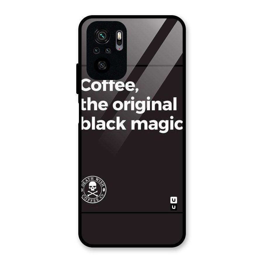 Original Black Magic Glass Back Case for Redmi Note 10S