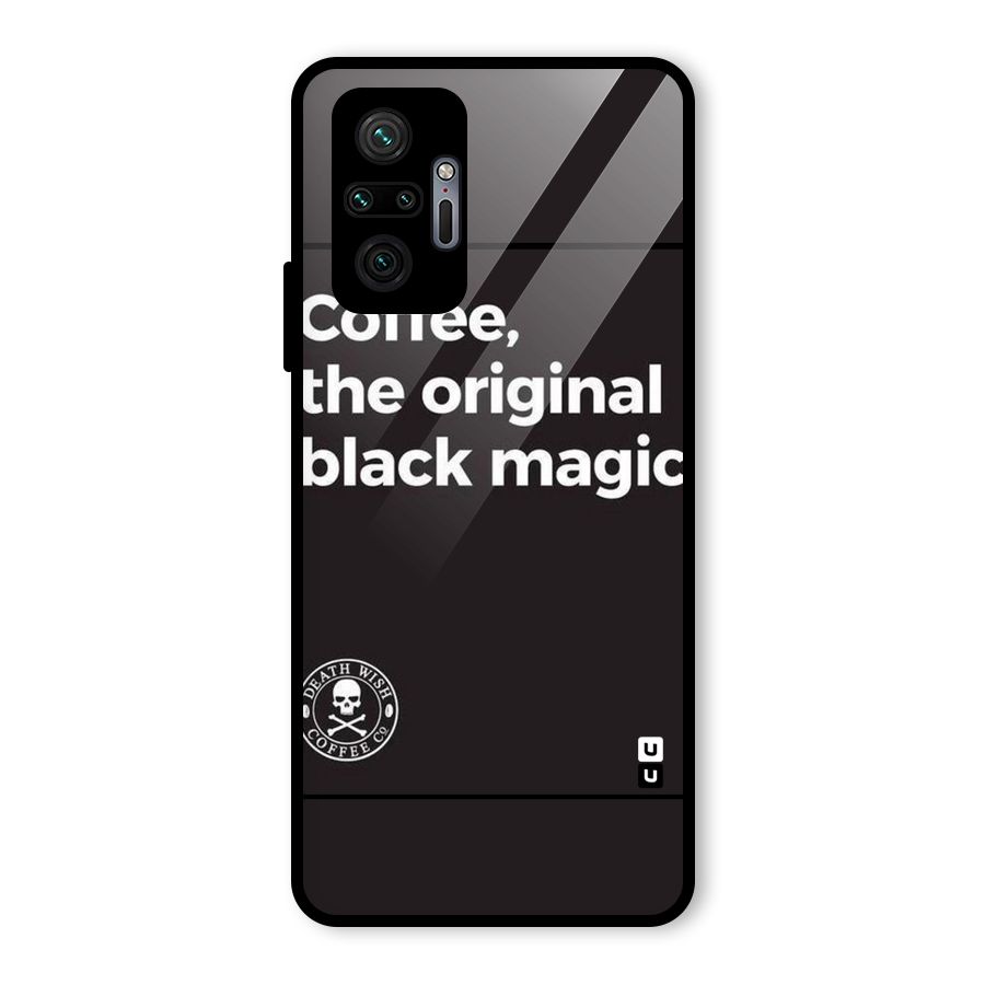 Original Black Magic Glass Back Case for Redmi Note 10 Pro