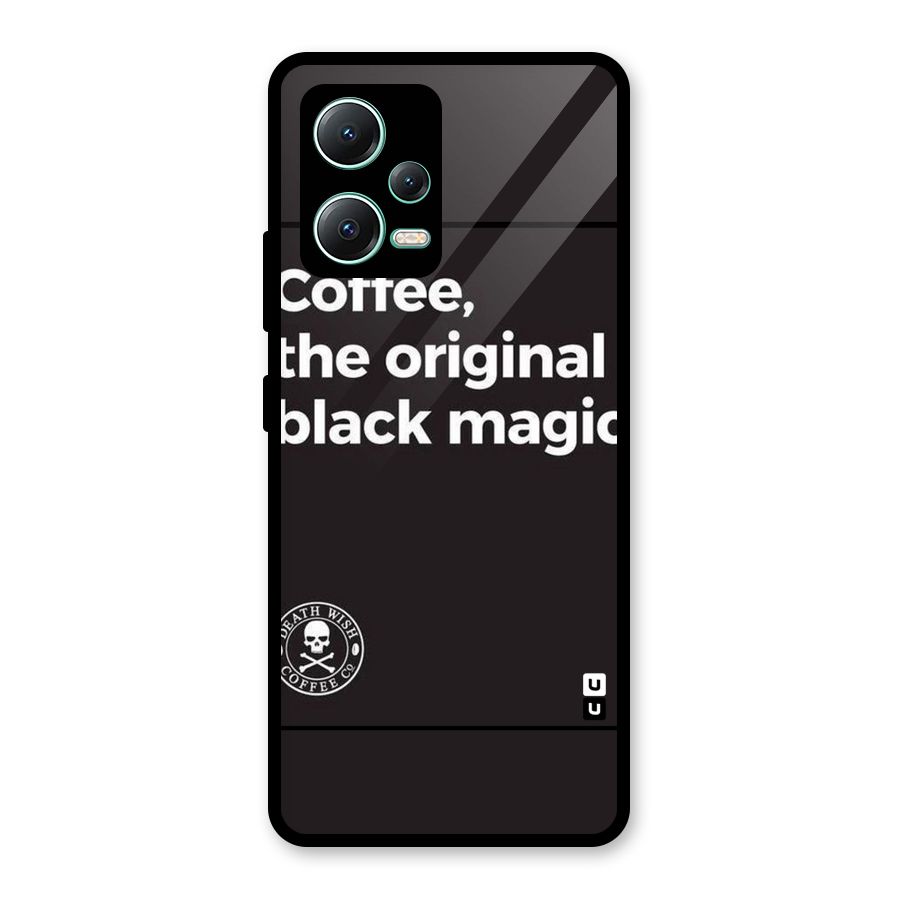 Original Black Magic Glass Back Case for Redmi Note 12 5G