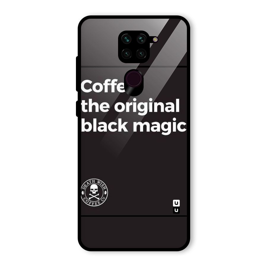 Original Black Magic Glass Back Case for Redmi Note 9