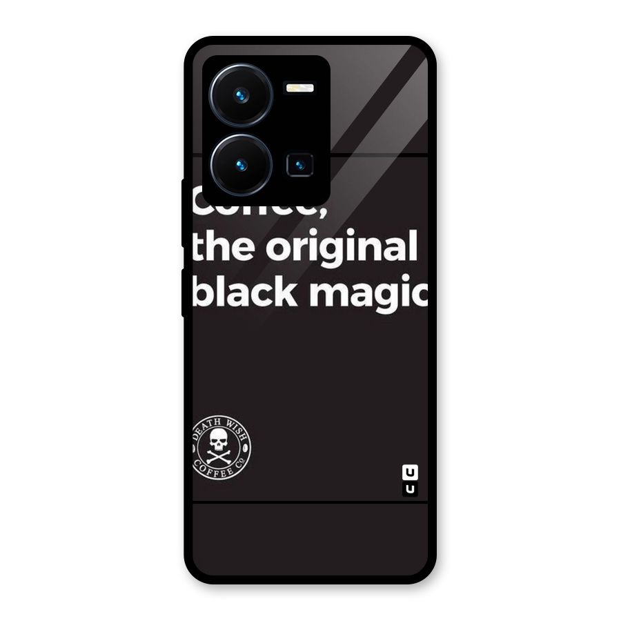 Original Black Magic Glass Back Case for Vivo Y35