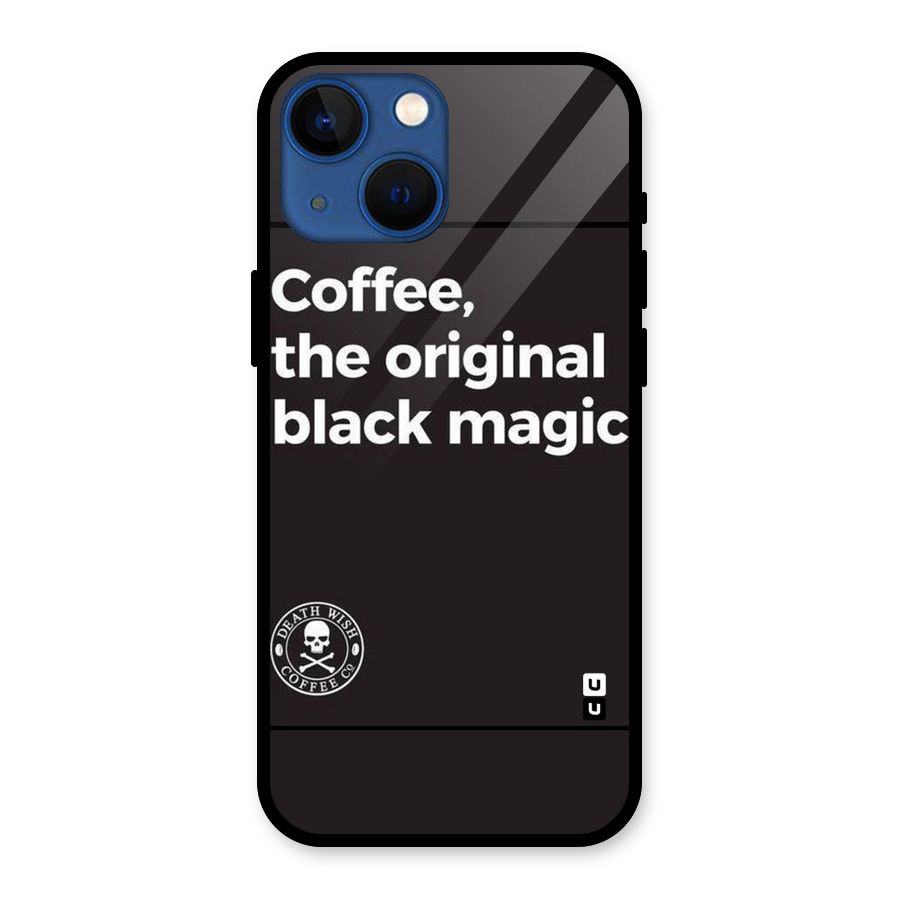 Original Black Magic Glass Back Case for iPhone 13 Mini