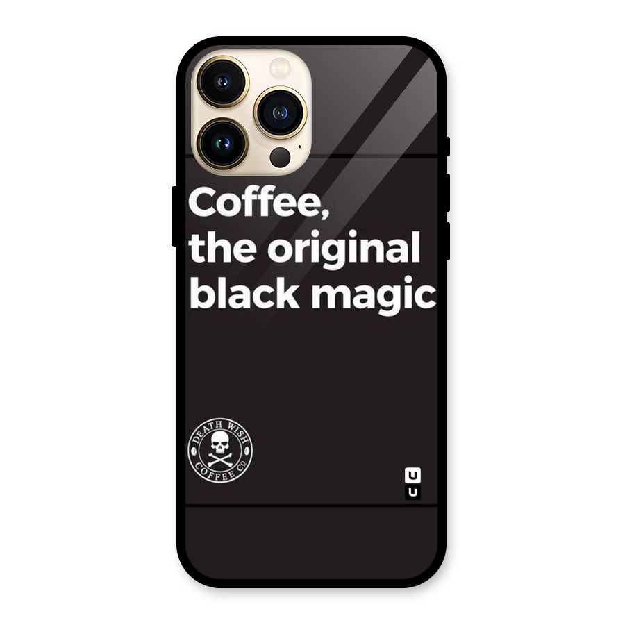 Original Black Magic Glass Back Case for iPhone 13 Pro Max