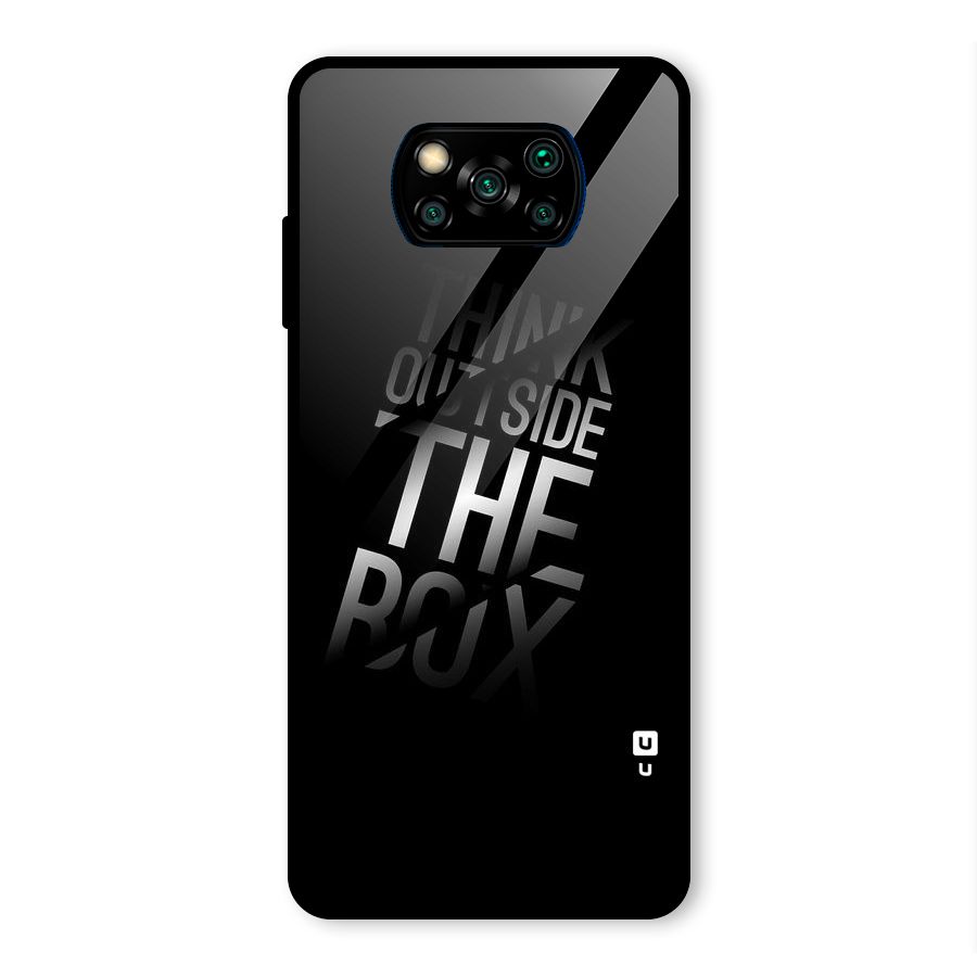 Outside The Box Glass Back Case for Poco X3 Pro