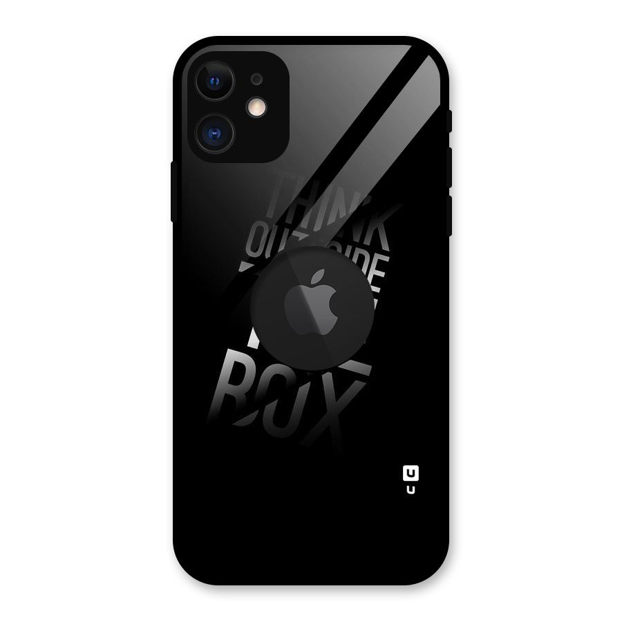 Outside The Box Glass Back Case for iPhone 11 Logo Cut