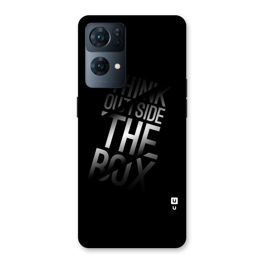Outside The Box Thinking Back Case for Oppo Reno7 Pro 5G