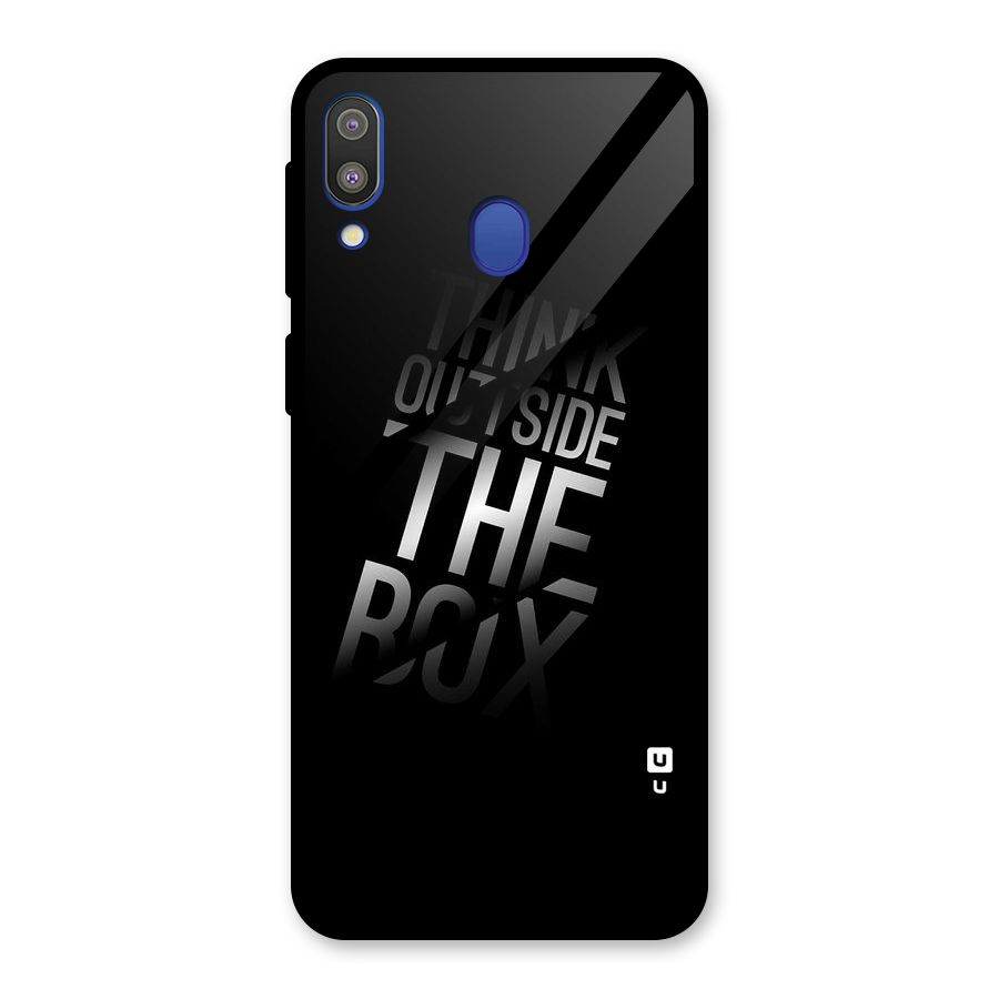 Outside The Box Thinking Glass Back Case for Galaxy M20