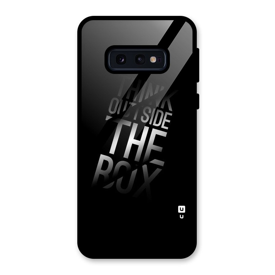 Outside The Box Thinking Glass Back Case for Galaxy S10e