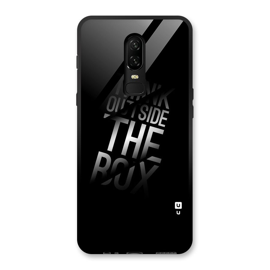 Outside The Box Thinking Glass Back Case for OnePlus 6