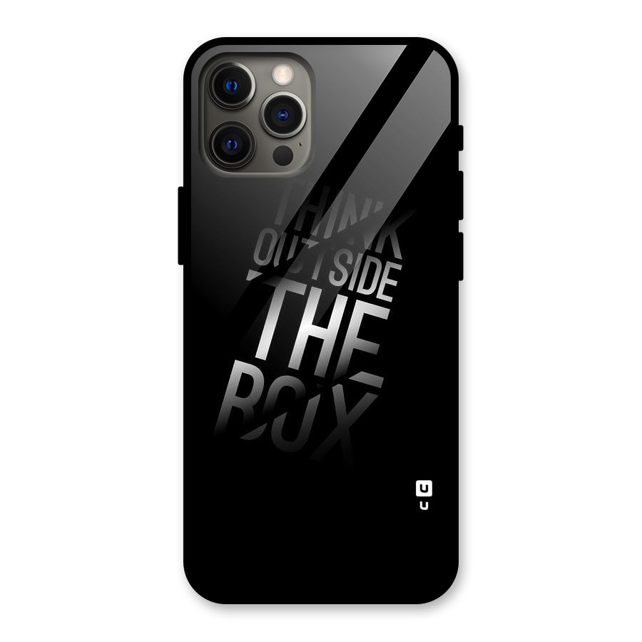 Outside The Box Thinking Glass Back Case for iPhone 12 Pro Max