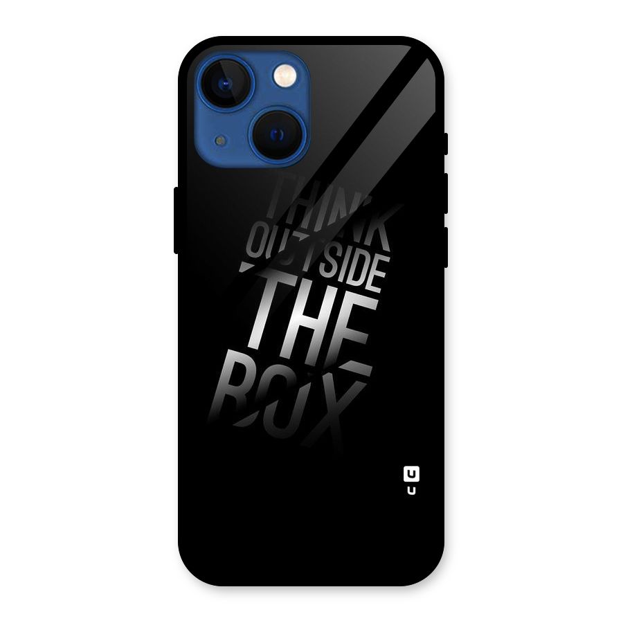 Outside The Box Thinking Glass Back Case for iPhone 13 Mini