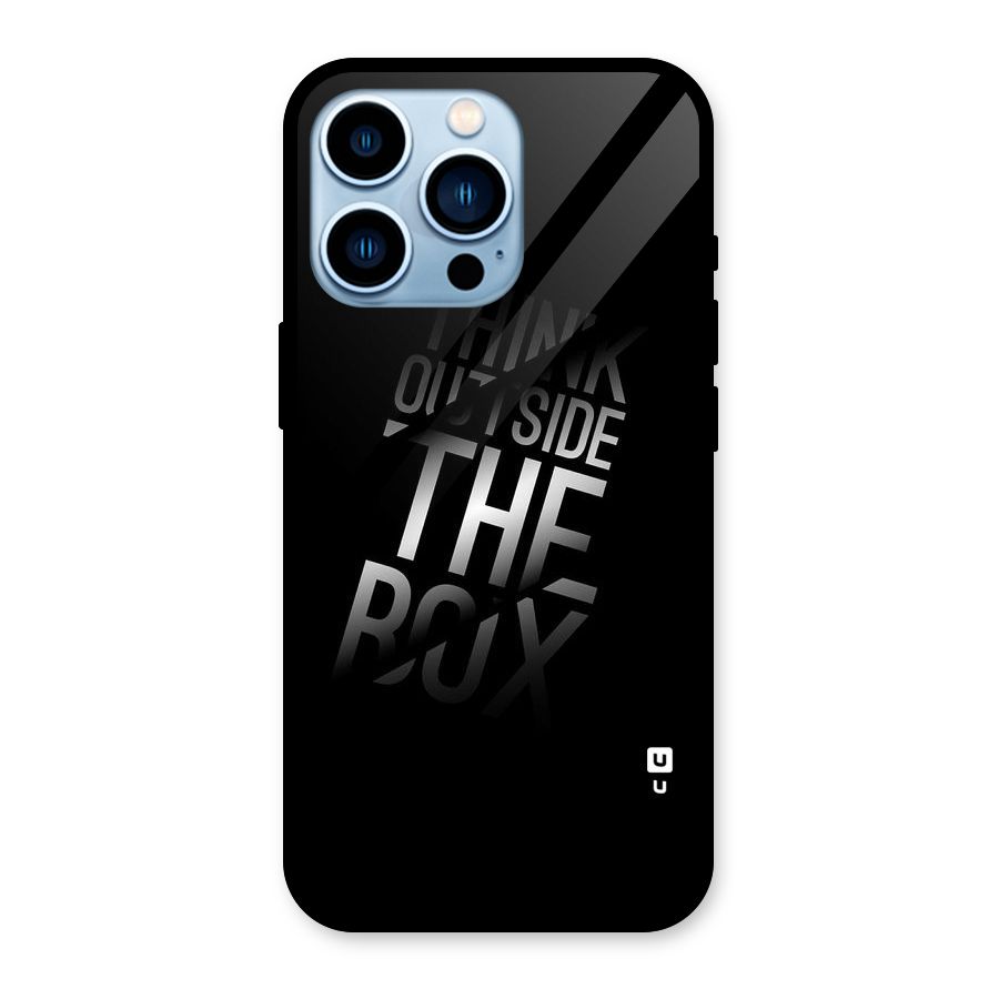 Outside The Box Thinking Glass Back Case for iPhone 13 Pro
