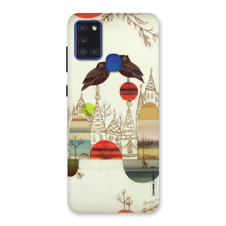 Owl Art Back Case for Galaxy A21s