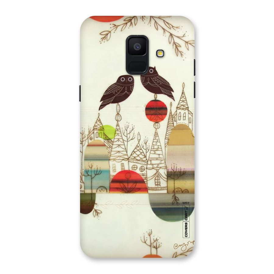 Owl Art Back Case for Galaxy A6 (2018)