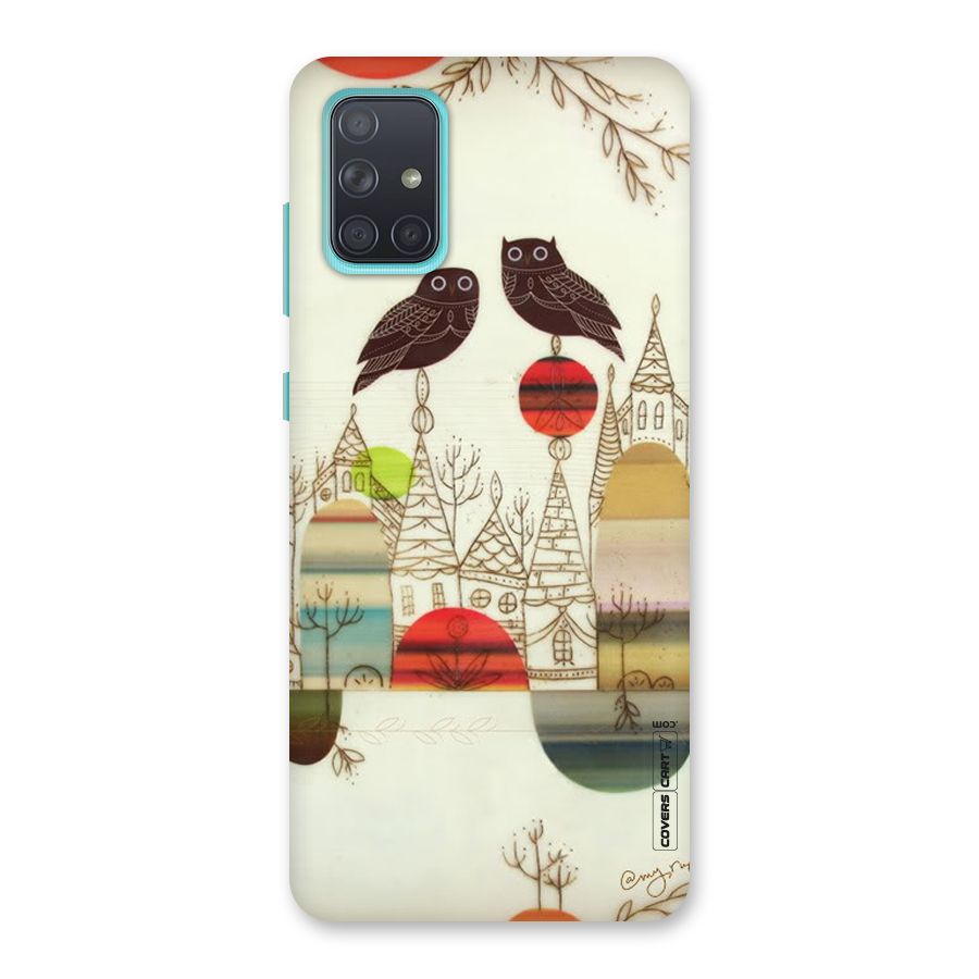 Owl Art Back Case for Galaxy A71
