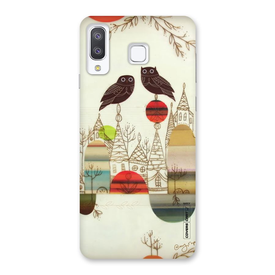 Owl Art Back Case for Galaxy A8 Star