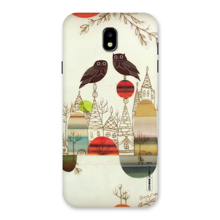 Owl Art Back Case for Galaxy J7 Pro