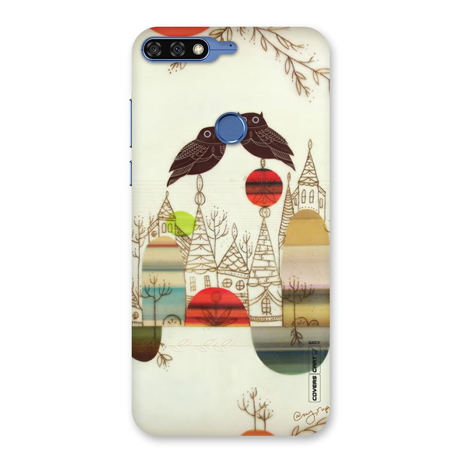 Owl Art Back Case for Honor 7C