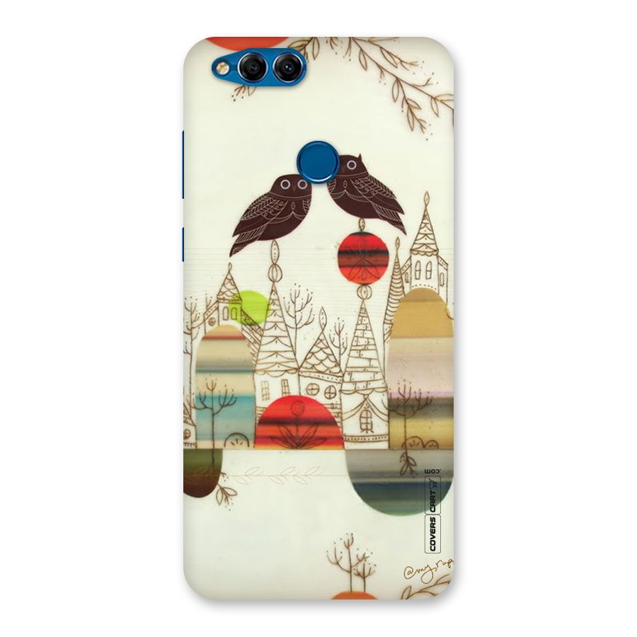 Owl Art Back Case for Honor 7X